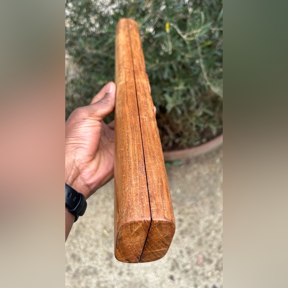 VTG Hand Carved Oware Board Game 🇧🇯 Sz 15.5”x1.5” - Picture 5 of 7